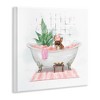 Stupell Industries Adorable French Bulldog in Pink Bubble Bath, 12" x 12" - 3 of 4