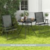 Costway 34 Inch Patio Dining Table Round Tempered Glass Tabletop with 1.5'' Umbrella Hole - 4 of 4