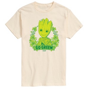 Men's - Marvel - Groot Go Green St. Patricks Day Short Sleeve Graphic T-Shirt - 1 of 4