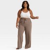 Women's Fleece Wide Leg Sweatpants - Auden™ - 3 of 3