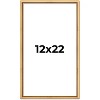 PosterPalooza | Classic Modern Gold Picture Frame - UV Acrylic, Foam Board Backing, Hanging Hardware - 2 of 4