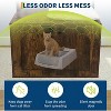 Acekool Cat Tree with Litter Box Enclosure, Corner Cat Tower, Dog Proof Cabinet, Condo, Hammock, Scratching Post & Play Ball, Retro Brown - 4 of 4