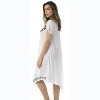 Riviera Sun Womens Embroidered Summer Dress - Short Sleeve Beach Cover Up with Embroidery - Dresses for Women - 2 of 3