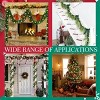 393.3 Inch Christmas Norfolk Pine Garlands with 118 Inch Warm Light Artificial Tinsel Pine Greenery Pine Stem Garland for Home Garden Artificial - 4 of 4