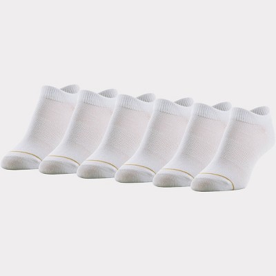 All Pro Women's 6pk No Show Double Tab Athletic Socks - 4-10