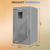 SereneLife Portable Steam Home Sauna Tent Replacement - Waterproof and Insulated Tent for SLISAU35GRY Model (Gray) - 2 of 4