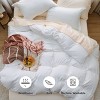 Duvet Cover Set 3pcs Prewashed Fabric Queen Size Bright White - Bedsure - 3 of 4