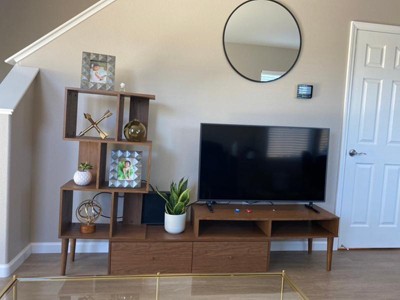 Haversham Mid century Retro Modern Display Tv Stand For Tvs Up To