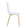 Set of 4 Dining Chairs Dinner Chairs Armless Chairs Accent Chairs with with Metal Legs - Modernluxe - 3 of 4