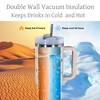 Itopfox 40oz Stainless Steel Tumbler with Handle & Lid, Laser Bull Head Design, Insulated Travel Coffee Cup for Camping, Office, Outdoor - 2 of 4