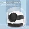 Whisen Foldable Enclosed Cat Litter Box with Lid, Air Freshener, Scoop, Grate Mat, High-Edge Tray - 4 of 4
