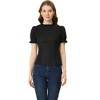 Allegra K Women's Puff Sleeve Mock Neck Ruffle Trim Blouse - 3 of 4
