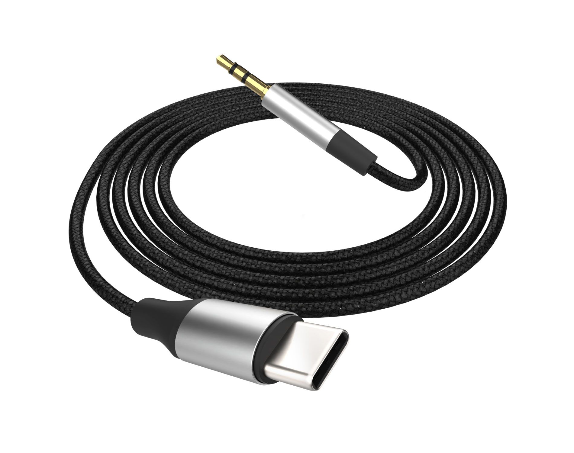 FosPower Aux to USB C Cable, 3.3ft USB-C to Aux Adapter 3.5mm Audio Jack, Aux Cord to Type C for iPhone iPad Android Laptop Car Headphones Speakers