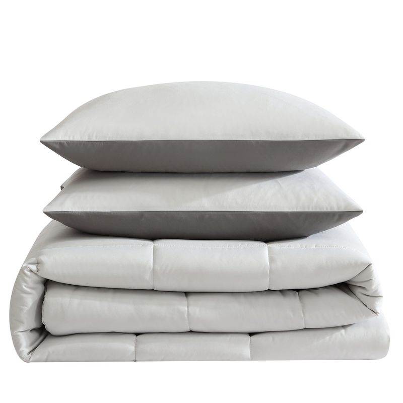 Kenneth Cole Solution Solid Grey  Comforter Set, 5 of 11