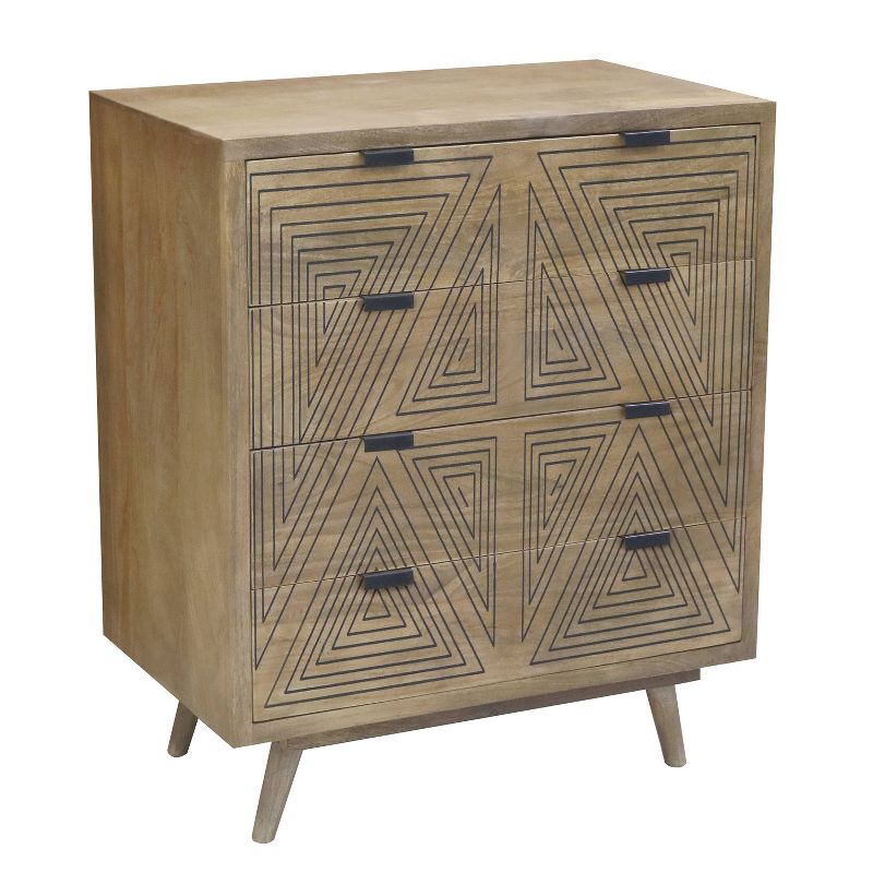 Amarily Mid-Century Modern 4 Drawer Accent Chest - HOMES: Inside + Out, 1 of 8