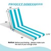 Pellebant 80 Inch Chaise Lounge Cushion 2PCS Color Patio Lounge Replacement Cushion for Outdoor Indoor Poolside Garden Deck - 2 of 4