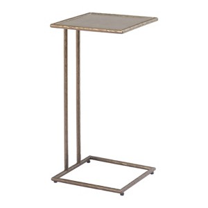 HomeStock 24.6 in.H Modern Side Table, Ringen Accent Table Bronze ...