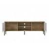 Chic Crate-Burke White Oak Media Console – 70In 2-Door TV Stand w/ Modern Storage - 4 of 4