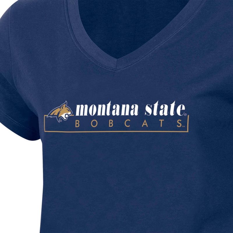 NCAA Montana State Bobcats Women&#39;s V-Neck T-Shirt, 3 of 4