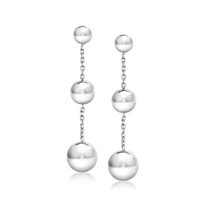 Ross-Simons Italian Sterling Silver Beaded Cable-Chain Drop