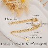 18k Gold Plated Personalized Chunky Cuban Oval Link Chain Bracelets for Men Toggle Rope Bracelet Jewelry for Women - 4 of 4