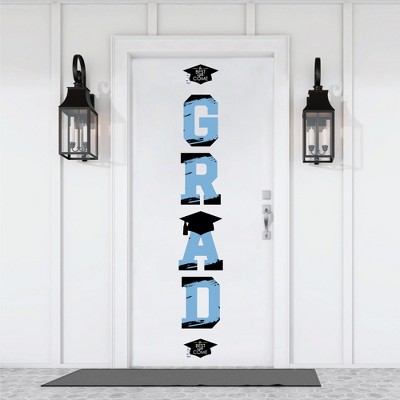 Big Dot Of Happiness Light Blue Graduation Party Decor - Vinyl Wall ...