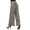 Women's Printed Palazzo Pants - White Mark - 2 of 3