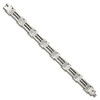 Chisel Stainless Steel Brushed and Polished with Cable Inlay 8.5" Bracelet - 4 of 4