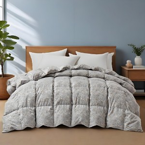 Peace Nest All Season Paisley Floral Goose Feather Fiber Comforter Duvet Insert Vintage Style - 1 of 4