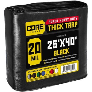 Core Tarps Heavy Duty 20 Mil Tarp Cover, UV Resistant, Rip Proof for Roof, Camping, Patio, Pool, Boat - 1 of 4