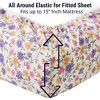 HLC.ME Floral Bed Sheets - Bed Sheet Set - Wrinkle Resistant & Ultra Soft - Fits Mattresses up to 15 Inches Deep - 2 of 4