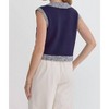 Women's Collared Sleeveless Top - entro - image 3 of 4