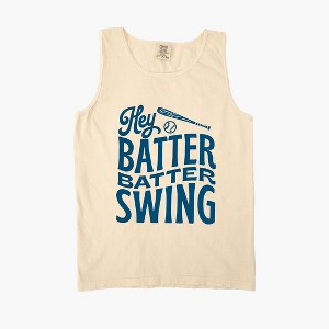 Simply Sage Market Women's Hey Batter Batter Wavy Garment Dyed Heavy Weight Tank - 1 of 2