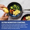 Granitestone 17 Pc Nonstick Cookware Set with Knife Set and Bamboo Cutting Board - 2 of 4