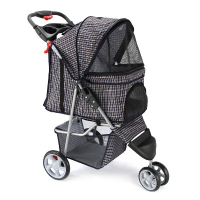 paws and pals 3 wheel stroller