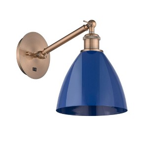 Plymouth Dome - 1 Light Wall Sconce In Industrial Style-13.25 Inches Tall and 7.5 Inches Wide - 1 of 1