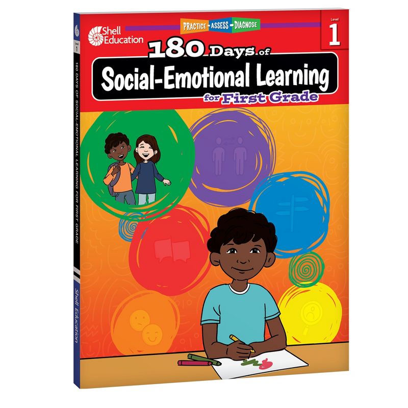 Shell Education 180 Days Social-Emotional Learning, Writing, & Spelling Grade 1: 3-Book Set, 2 of 3