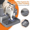 Stainless Steel Litter Box with Lid, XL Metal Cat Litter Box with Removable High Sided Enclosed - 4 of 4