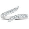 Pompeii3 3/4 Ct Diamond Viper Ring Womens 14k White Gold - 2 of 4