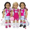 Sophia’s Sports Uniform and Equipment for 18" Dolls, Pink/Blue - 2 of 4