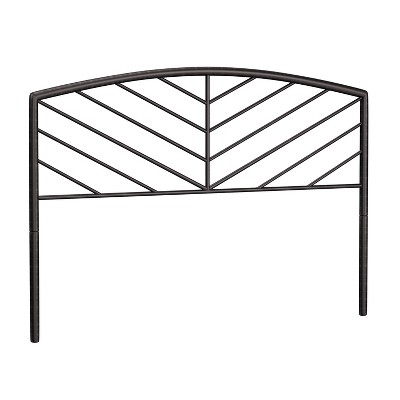 Hillsdale Furniture Essex Metal Headboard with Chevron Spindle Design Gray Bronze