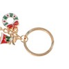 Unique Bargains Christmas Keychain Double Ring Zinc Alloy Multicolored 1 Pc - 3 of 3