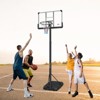 DSVIMOY Basketball Hoop with Adjustable Height, Outdoor Basketball Stand, Portable Basketball Stand, Black, 28"*20"*92.4" - 2 of 4