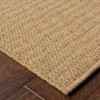 Captiv8e Designs Kokomo Textured Woven Striped Brown/Light Brown Indoor/Outdoor Rug - 3 of 4