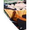 Allegra K Women's Hawaiian Floral Leaves Printed Short Sleeve Button Down Vintage Shirt - 4 of 4