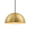 Novogratz X Globe Hazel 1-Light Matte Brass Pendant Lighting - Globe Electric: Retro Dome, Kitchen, ETL Listed - 4 of 4