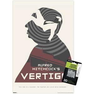 Trends International Alfred Hitchcock - Vertigo (1958) Silhouette Unframed Wall Poster Prints - 1 of 4