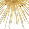 CWI Lighting Savannah 6 Light Flush Mount With Gold Leaf Finish - 4 of 4
