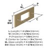 Amerock Medora Backplate for Cabinet Knobs and Pulls - 3 of 4