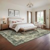 Boho Printed Area Rug with Rubber Backing Washable Rug Low Pile Rugs Vintage Medallion Foldable Indoor Carpet for Living Room Bedroom Office - 4 of 4